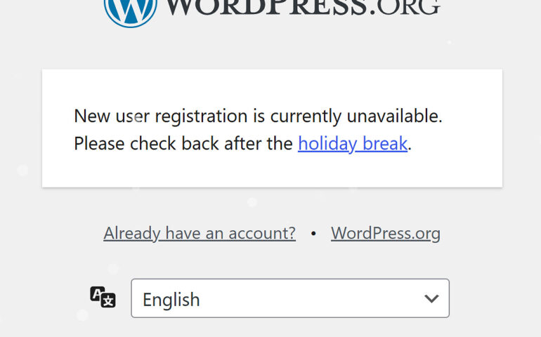 Matt Mullenweg Declares Holiday Break for WordPress.org Services